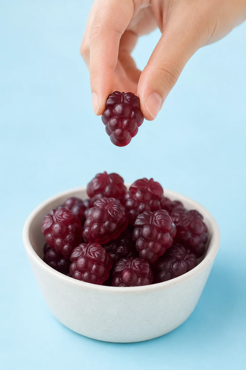High-protein grape gummies