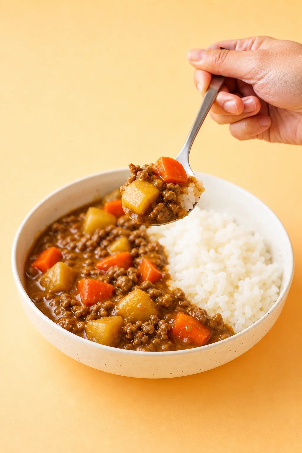 Japanese beef curry with rice