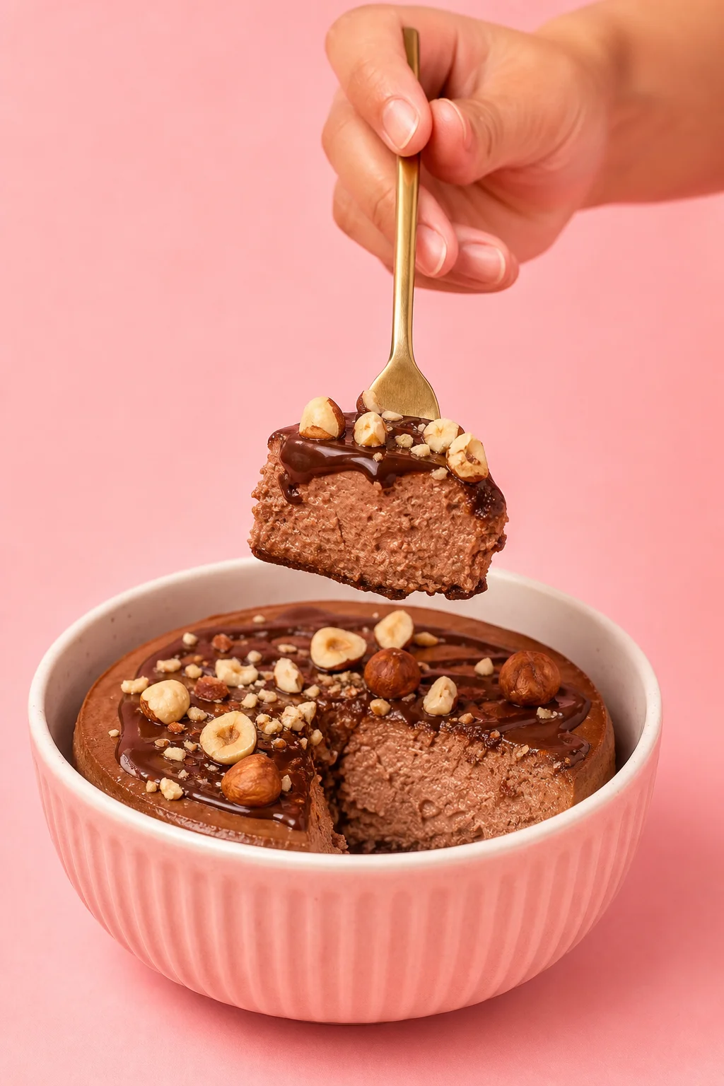 Ferrero Rocher cottage cheese cheesecake
